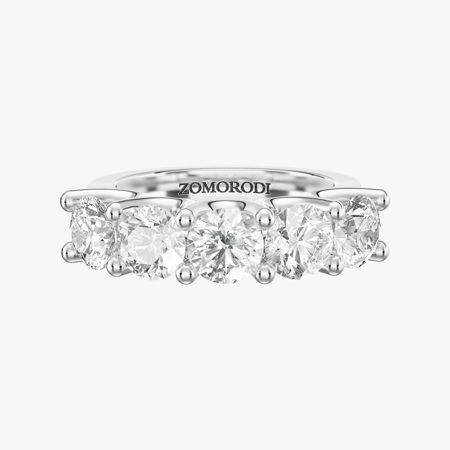 Five-Stone Diamond Wedding Ring (0.51 ct)